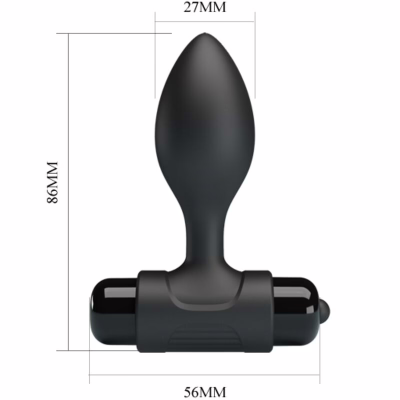 PRETTY LOVE - VIBRA BUTT PLUG ANAL 10 VIBRACIONES NEGRO - Imagen 7