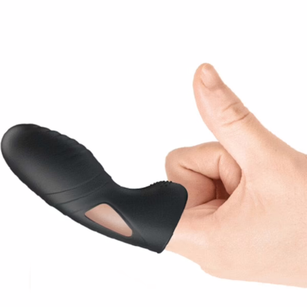PRETTY LOVE - ALAN VIBRADOR DE DEDO SILICONA NEGRO - Imagen 5