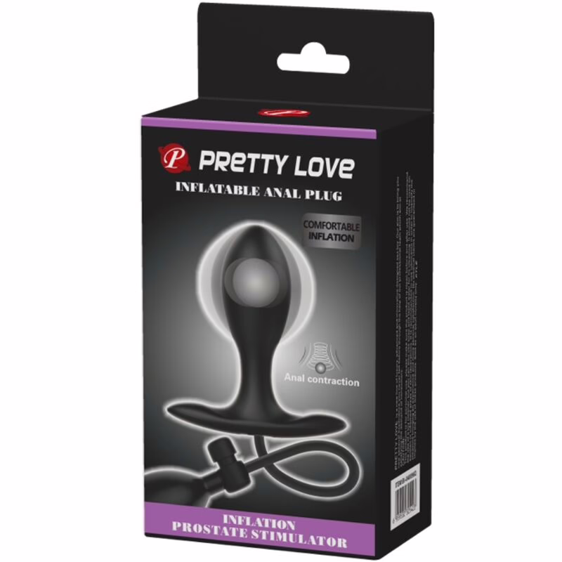 PRETTY LOVE - PLUG ANAL INFLABLE NEGRO - Imagen 7