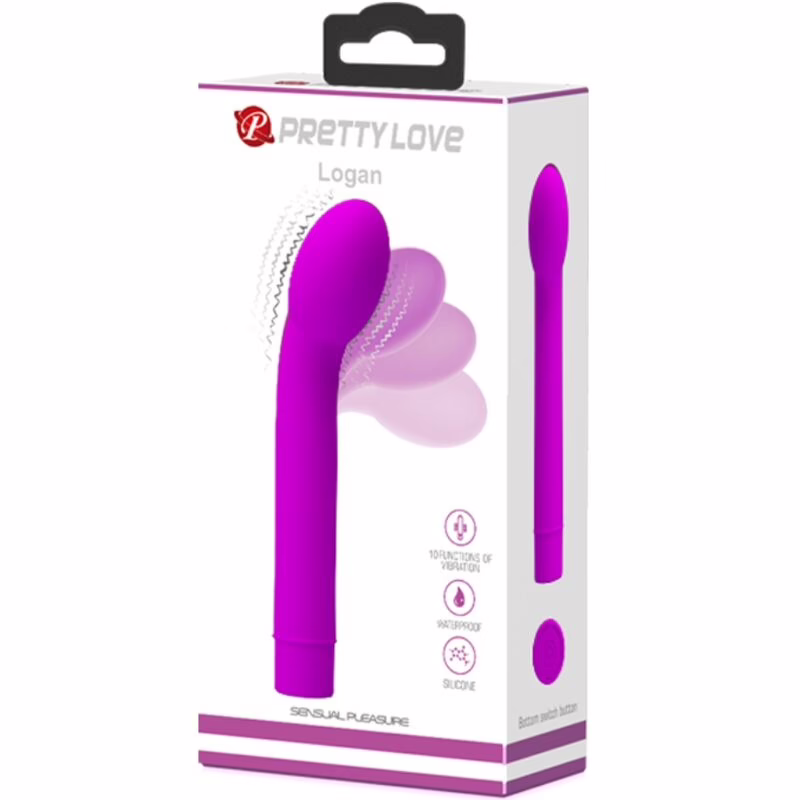 PRETTY LOVE - LOGAN VIBRADOR PUNTO G 10 VIBRACIONES MORADO - Imagen 6