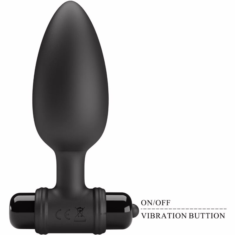 PRETTY LOVE - VIBRA BUTT PLUG 2 PLUG ANAL 10 VIBRACIONES NEGRO - Imagen 4