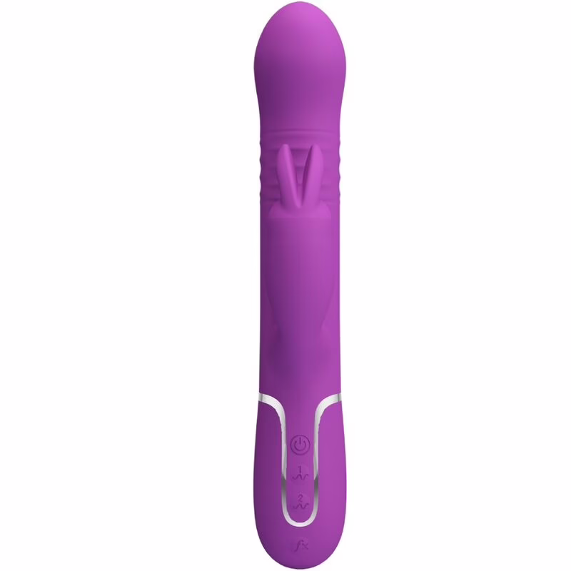 PRETTY LOVE - COALE VIBRADOR RABBIT MULTIFUNCIÓN 4 EN 1 MORADO - Imagen 2