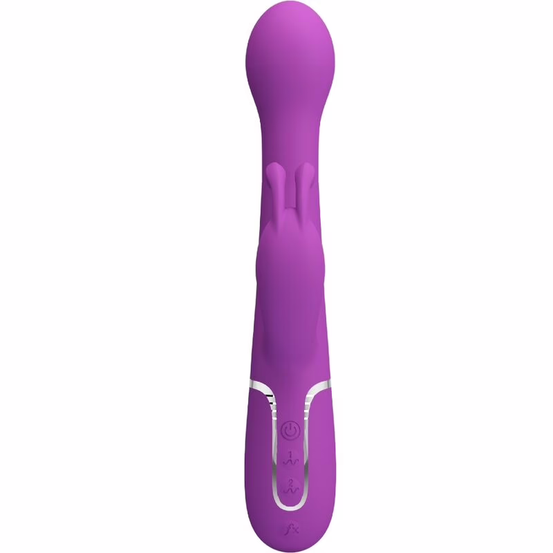 PRETTY LOVE - DEJON VIBRADOR RABBIT MULTIFUNCIÓN 3 EN 1 MORADO - Imagen 2
