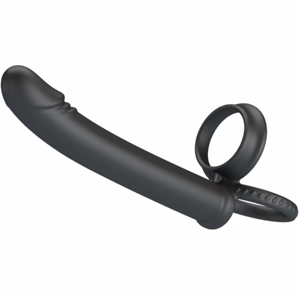 PRETTY LOVE - MOSES ANILLO DOBLE PENE PARA DONLE PENETACIÓN NEGRO - Imagen 5