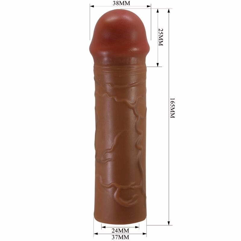 PRETTY LOVE - NILE FUNDA PARA PENE CON EXTENSIÓN DE 2.5 CM MULATO - Imagen 5