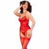 CHILIROSE - CR 4845 CORSET Y MEDIAS ROJO M - Imagen 2