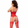 CHILIROSE - CR 4845 CORSET Y MEDIAS ROJO M - Imagen 7