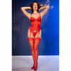 CHILIROSE - CR 4845 CORSET Y MEDIAS ROJO M - Imagen 11
