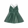 SUBBLIME - 955441 VESTIDO CON TIRANTES DE CUERO VERDE L/XL - Imagen 7