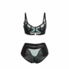 SUBBLIME - 955564 CONJUNTO SUJETADOR CON CREMALLERA DE MALLA DE CHAROL VERDE L/XL - Imagen 5