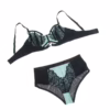 SUBBLIME - 955557 CONJUNTO SUJETADOR CON CREMALLERA DE MALLA DE CHAROL VERDE S/M - Imagen 7