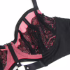 SUBBLIME - 955588 CONJUNTO SUJETADOR CON CREMALLERA DE MALLA DE CHAROL ROSA L/XL - Imagen 8