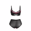 SUBBLIME - 955588 CONJUNTO SUJETADOR CON CREMALLERA DE MALLA DE CHAROL ROSA L/XL - Imagen 6