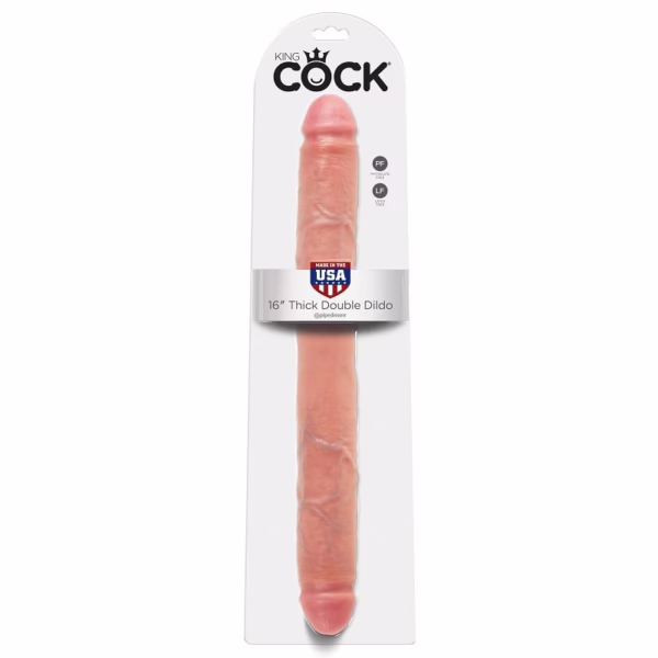 KING COCK - THICK DILDO DOBLE PENETRACIÓN 40.6 CM - Imagen 4