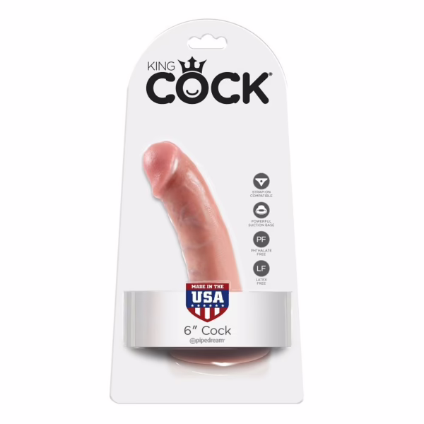 KING COCK - 6 PENE NATURAL 15.2 CM - Imagen 6