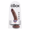 KING COCK - 7 PENE COLOR CHOCOLATE 17.8 CM - Imagen 6