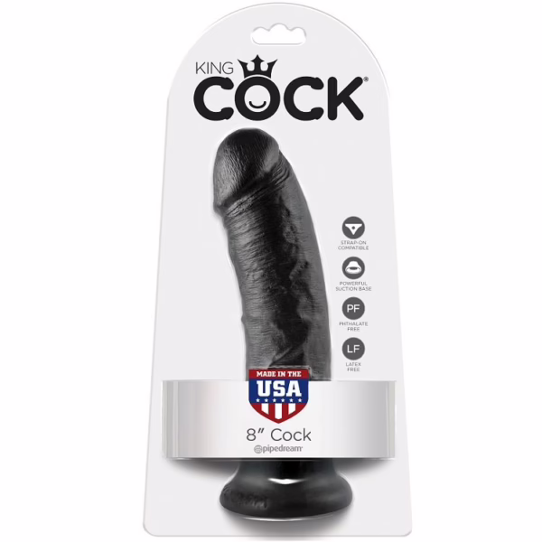 KING COCK - 8 PENE NEGRO 20.3 CM - Imagen 5