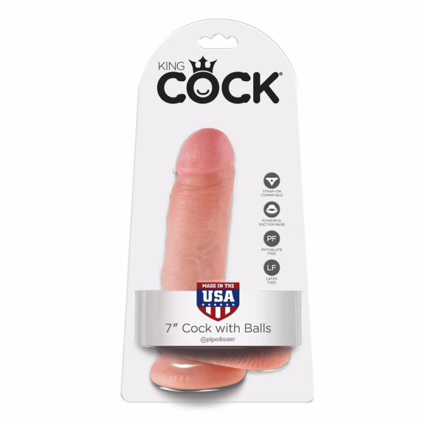 KING COCK - 7 PENE REALÍSTICO NATURAL 17.8 CM - Imagen 6