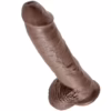 KING COCK - 10 PENE REALÍSTICO MARRÓN 26.5 CM - Imagen 9