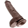 KING COCK - 10 PENE REALÍSTICO MARRÓN 26.5 CM - Imagen 10