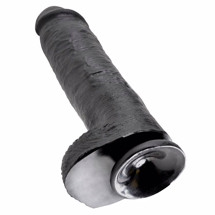 KING COCK - 11 PENE REALISTICO NEGRO 28 CM - Imagen 3