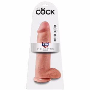 KING COCK - 12 PENE REALÍSTICO NATURAL 30.48 CM
