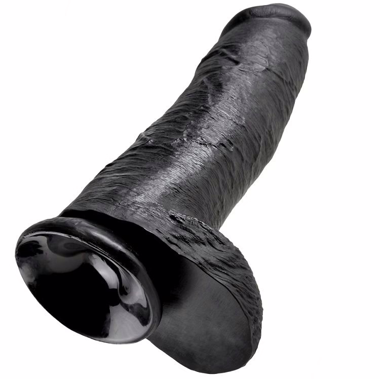 KING COCK - 12 PENE REALISTICO NEGRO 30.48 CM - Imagen 4