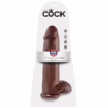 KING COCK - 12 PENE REALÍSTICO MARRÓN 30.48 CM - Imagen 6