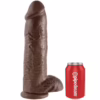 KING COCK - 12 PENE REALÍSTICO MARRÓN 30.48 CM - Imagen 9