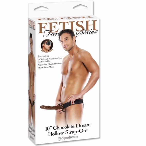 FETISH FANTASY SERIES - ARNÉS HUECO AJUSTABLE CHOCOLATE 22 CM - Imagen 5