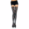LEG AVENUE - MEDIAS DE ENCAJE FLORAL - Imagen 2