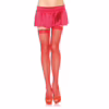 LEG AVENUE - MEDIAS DE RED PEQUEÑA CON ENCAJE ROJAS - Imagen 2