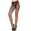 LEG AVENUE - PANTIE EN RED BORDADA NEGRO ELEGANTE - Imagen 2
