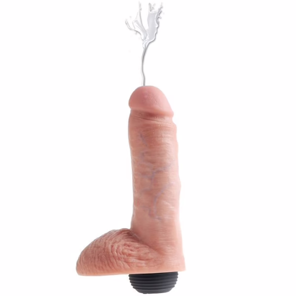 KING COCK - PENE REALÍSTICO EYACULADOR NATURAL 20.32 CM - Imagen 8