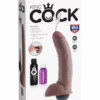 KING COCK - PENE REALÍSTICO EYACULADOR MARRÓN 22.86 CM - Imagen 9