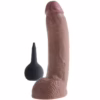 KING COCK - PENE REALÍSTICO EYACULADOR MARRÓN 22.86 CM - Imagen 11