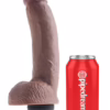 KING COCK - PENE REALÍSTICO EYACULADOR MARRÓN 22.86 CM - Imagen 12
