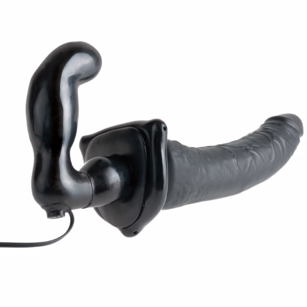 FETISH FANTASY SERIES - SERIES DELUXE ARNÉS VIBRADOR PENETRIS NEGRO - Imagen 8