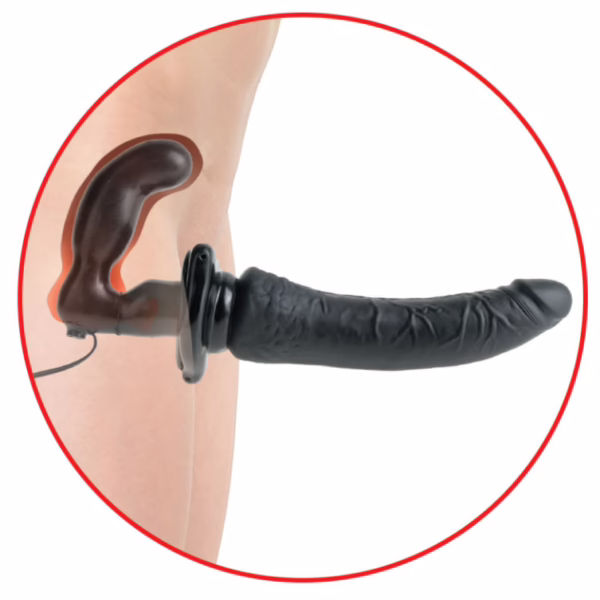 FETISH FANTASY SERIES - SERIES DELUXE ARNÉS VIBRADOR PENETRIS NEGRO - Imagen 9