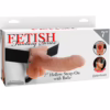 FETISH FANTASY SERIES - 7 HOLLOW STRAP-ON WITH BALLS 17.8CM NATURAL - Imagen 8