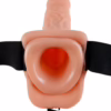 FETISH FANTASY SERIES - 9 HOLLOW STRAP-ON WITH BALLS 22.9CM NATURAL - Imagen 8