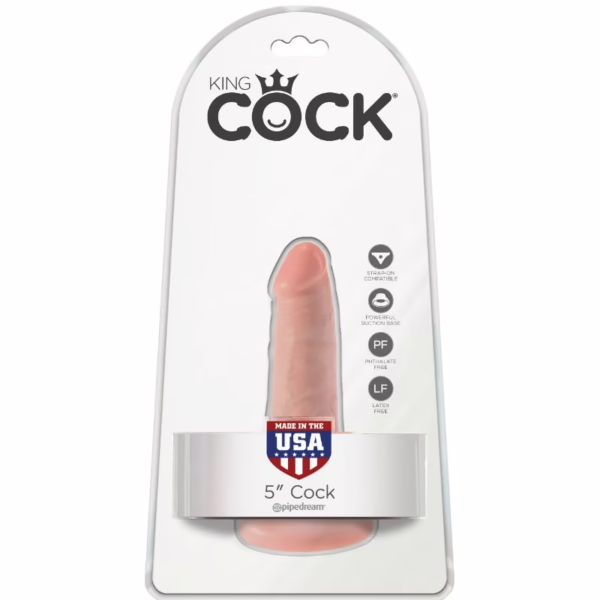 KING COCK - PENE REALÍSTICO 14 CM COLOR NATURAL - Imagen 8