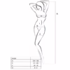 PASSION - WOMAN BS038 BODYSTOCKING ROJO TALLA ÚNICA - Imagen 3