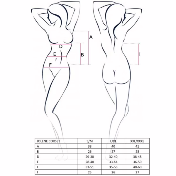 PASSION - WOMAN JOLENE CORSET NEGRO TALLA S/M - Imagen 5