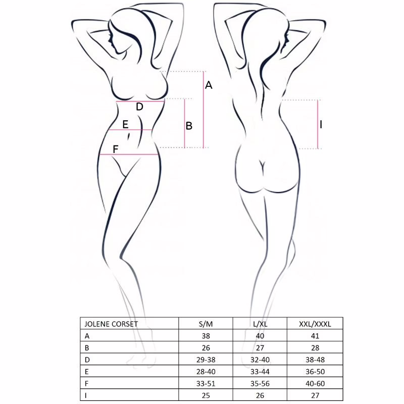 PASSION - WOMAN JOLENE CORSET NEGRO TALLA L/XL - Imagen 3