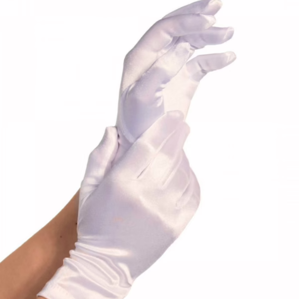 LEG AVENUE - GUANTES SATIN BLANCO - Imagen 2