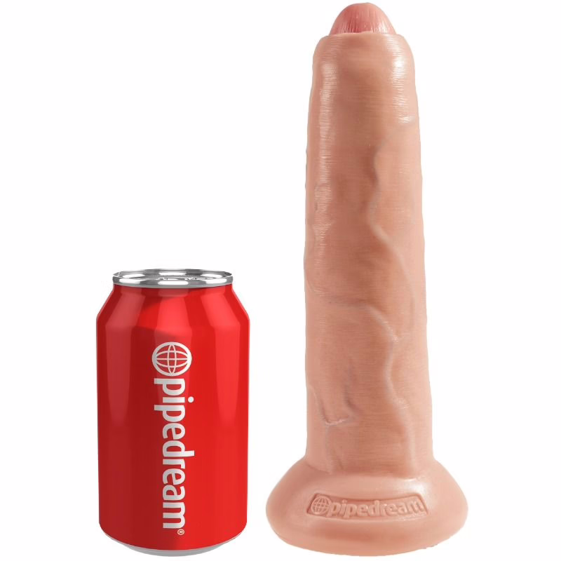 KING COCK - DILDO REALÍSTICO UNCUT NATURAL 23 CM - Imagen 2