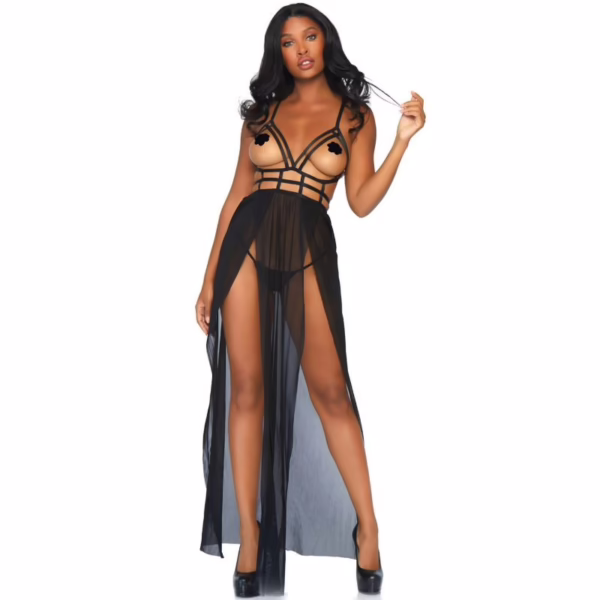 LEG AVENUE - VESTIDO CON BUSTO DE TIRANTES S/M - Imagen 4