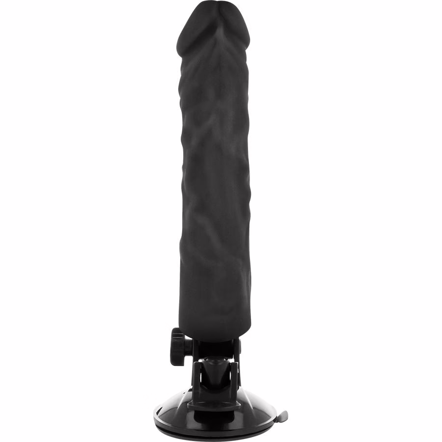 BASECOCK - VIBRADOR REALÍSTICO CONTROL REMOTO NEGRO 21 CM -O- 4 CM - Imagen 3