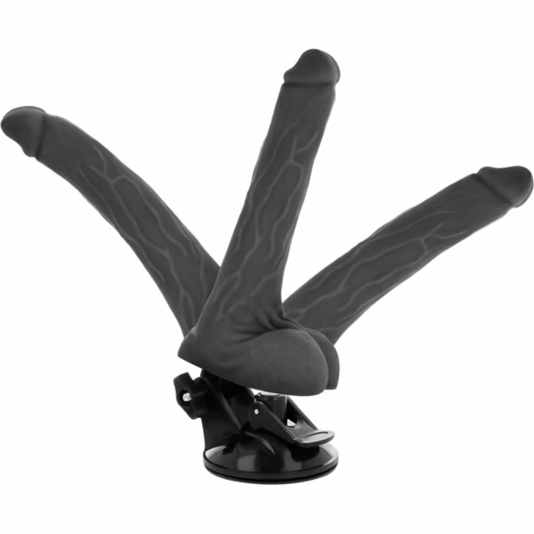 BASECOCK - VIBRADOR REALÍSTICO ARTICULABLE CONTROL REMOTO NEGRO 18.5 CM -O- 4 CM - Imagen 11